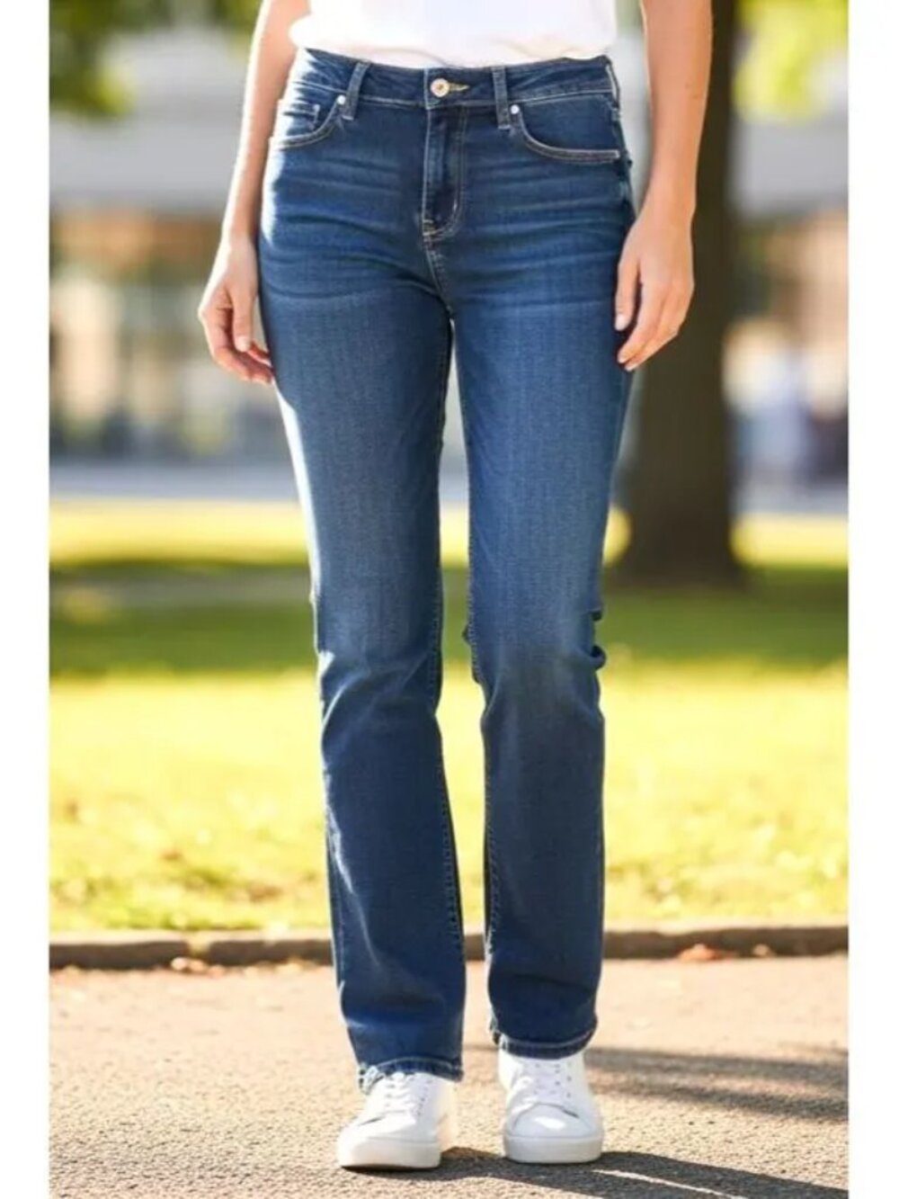 Buffalo David Bitton Classic Blue Straight-Leg Jeans